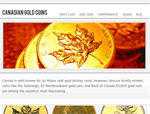 Tablet Screenshot of canadiangoldauctions.com